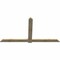Ekena Millwork Eugene Rough Sawn Timber Gable Bracket, Douglas Fir, 96"W x 52"H x 2"D x 6"F, 13/12 Pitch GBW096X52X0206EUG00RDF - alternate 2